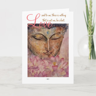 Rumi Liebe-Zitat-Buddhawatercolor-Kunst-Karten Karte