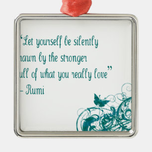 Rumi Liebe Zitat Ornament Aus Metall