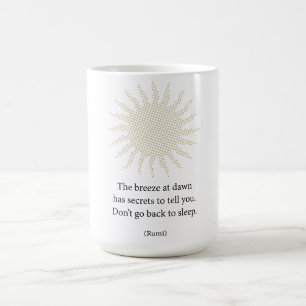 Rumi Morning Poetry Tasse