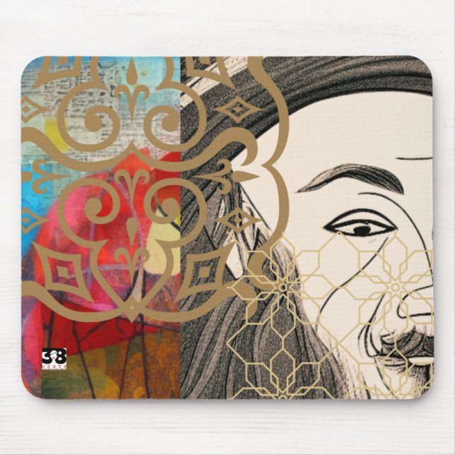 Rumi Mouse Pad feiern Mousepad (Vorne)