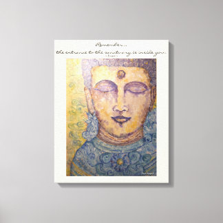 Rumi Quote Buddha Leinwand Wasserfarben Kunst