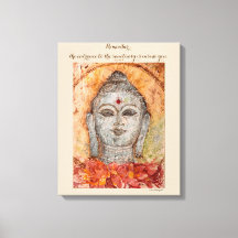 Rumi Quote Buddha Leinwand Wasserfarben Kunst