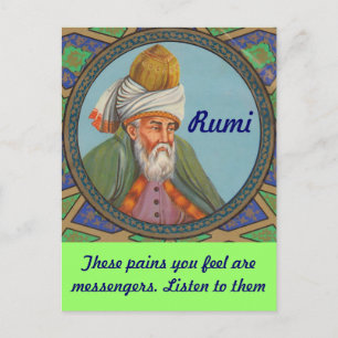 Rumi Quote Postkarte