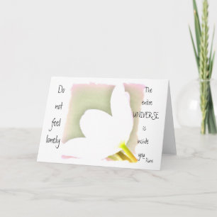 Rumi Quote Tulip Karte