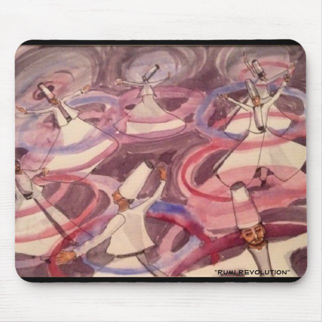 "Rumi Revolutions-" Mausunterlage Mousepad (Vorne)