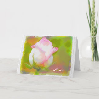 Rumi und Rosen-Blüte Karte