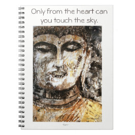 Rumi Zitat-Buddha-Aquarell-gewundenes Notizbuch Notizblock