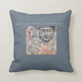Rumi Zitat-Buddha-Aquarell-Kunst-Wurfs-Kissen Kissen