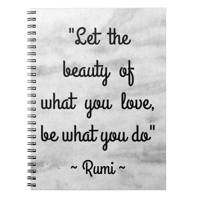 Rumi Zitat inspirierend Notizblock (Vorderseite)