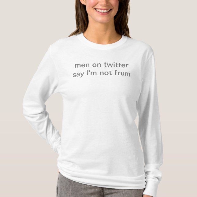 Rummel auf Twitter (leicht bg) T-Shirt (Vorderseite)