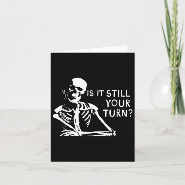 Rummikub Game ist es immer noch Ihr Turn_ Funny Sk Karte (Vorderseite)