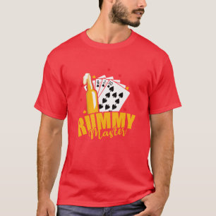 Rummy Master Hobby Kartenspiel Rommé vintage Junge T-Shirt