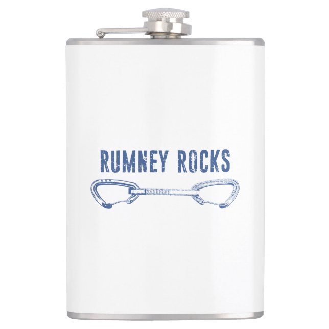 Rumney Rocks Climbing Quickziehen Flachmann (Vorderseite)