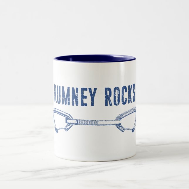 Rumney Rocks Climbing Quickziehen Zweifarbige Tasse (Mittel)