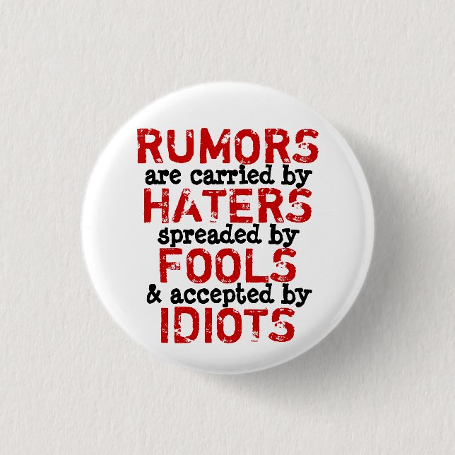 RUMORS ~ Button Truism (Vorderseite)