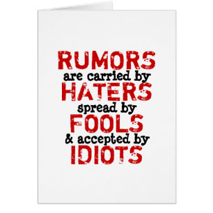 RUMORS ~ Card Truism / Philosophie