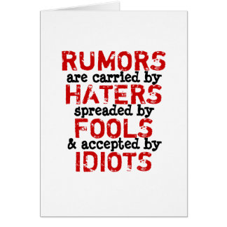 RUMORS ~ Card Truism / Philosophie