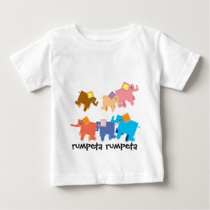rumpeta rumpeta - Herde von Elefantenkindern, die  Baby T-shirt
