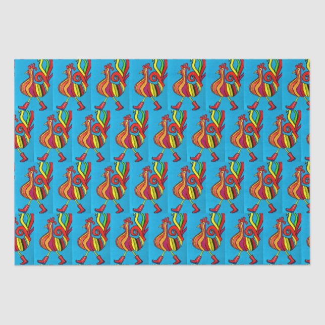 Rumpf mit Stiefelpapier Seidenpapier (Vorderseite)