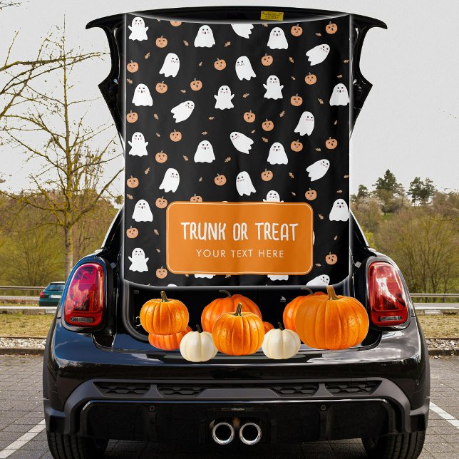 Rumpf oder Leckerei Halloween Hangwagenbanner Wandteppich (Trunk or Treat Halloween Hanging Car Banner Tapestry)