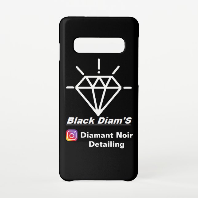 Rumpf Samsung S10 "Black Diam's", begrenzte Ausgab Galaxy Hülle (Rückseite)