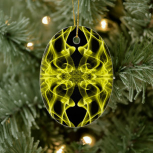 Rümpfe aus Gelbraut auf schwarz Keramik Ornament