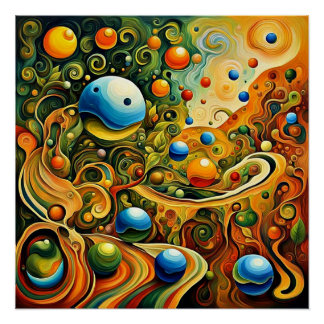 Rümpfe in Blättern 10 Poster