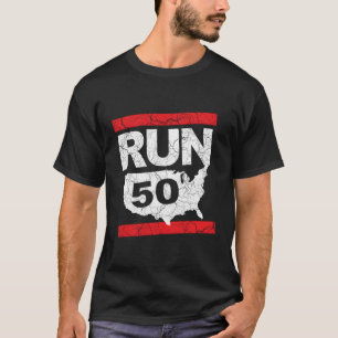 Run 262 50 States Ultra Marathon Runner Inspiriert T-Shirt