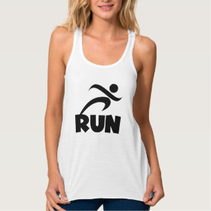 RUN Black Tank Top