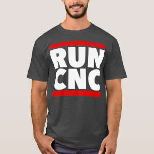 RUN CNC Shirt Funny Machinist Ingenieur Gcode tee