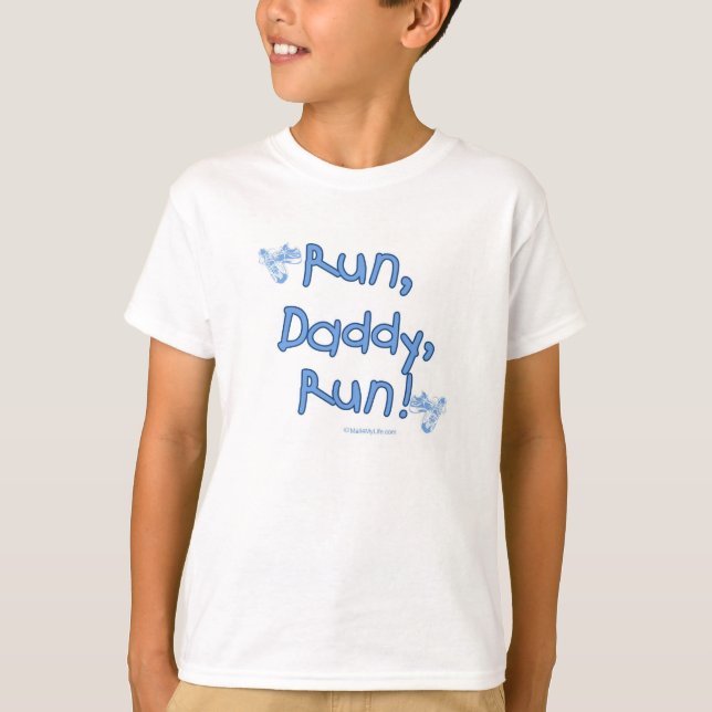 Run Daddy Run - Blue T-Shirt (Vorderseite)
