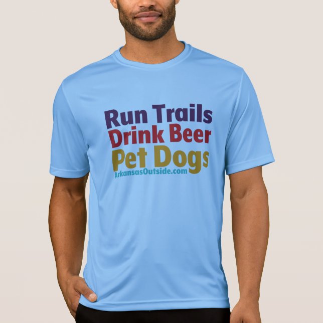 Run-Drink-Pet-Tech-T - Shirt (Vorderseite)