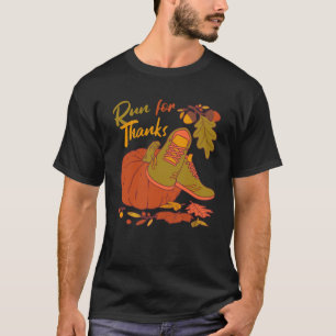 Run for Danke Nurse Erntedank Autumn Leaves ER T-Shirt