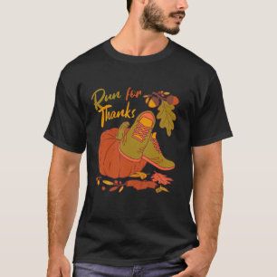 Run for Danke Nurse Erntedank Autumn Leaves ER T-Shirt