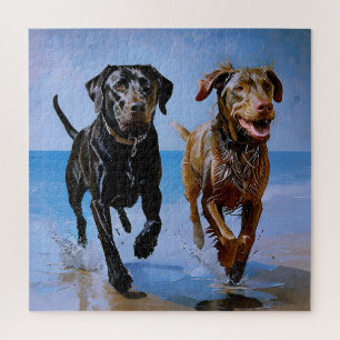 "Run free, run Together" Beachside Best Buddies Puzzle