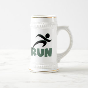 RUN Green Bierglas