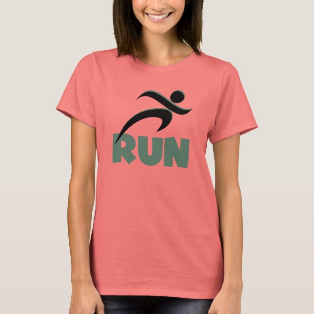 RUN Green T-Shirt (Vorderseite)