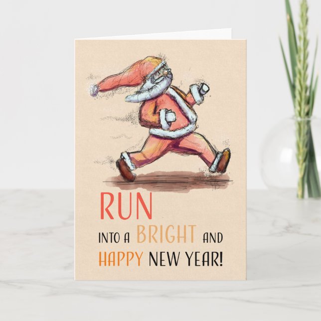 Run into a new year! karte (Vorderseite)