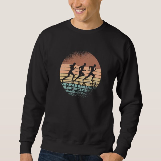 Run jogging athletes running Outfit for marathon r Sweatshirt (Vorderseite)