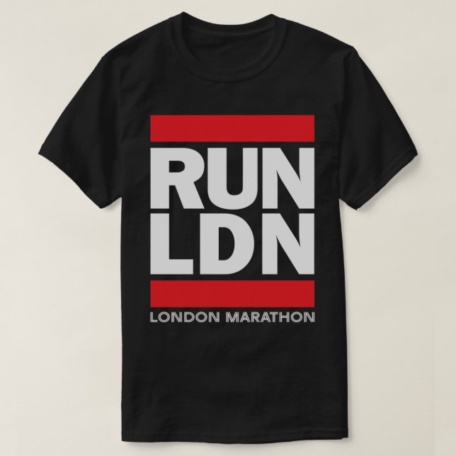 RUN LND - Der Londoner Marathon T-Shirt (Design vorne)