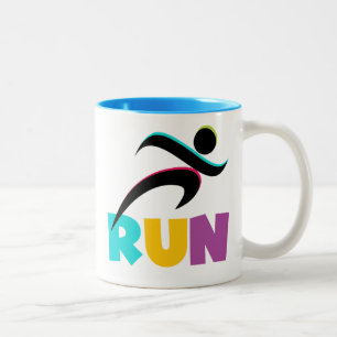 RUN Multi Zweifarbige Tasse