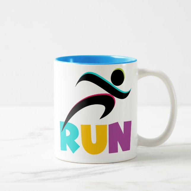 RUN Multi Zweifarbige Tasse (Rechts)