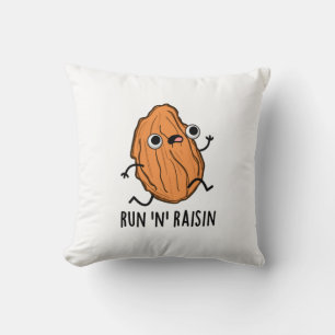 Run N Raisin Funny Food Puff Kissen
