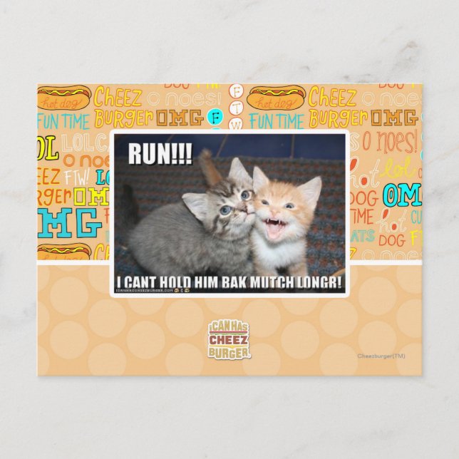 RUN!! POSTKARTE (Vorderseite)