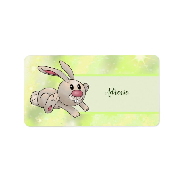 Run rabbit run  adressaufkleber (Vorne)