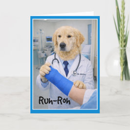 Run-Roh Accident  Get Well Card CB-1 Karte