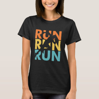 Run Run Run Run Run Vintage Running Geschenke für T-Shirt