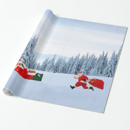Run, Santa, laufe das Packpapier