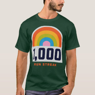 Run Streak Run Streaker 1000 Days of Running Comma T-Shirt
