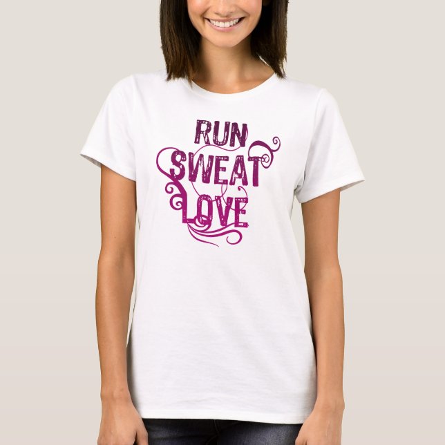 Run Sweat Liebe Runner T-Shirt (Vorderseite)